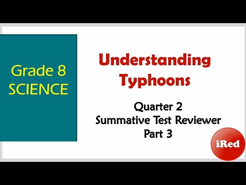 Grade 8 Science | Understanding Typhoons | Quarter 2 Summative Test ...