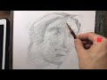 97【生配信】マルス　石膏デッサン 　 how to draw with pencil