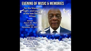 Evening of Music and Memories for Derrick Wilson