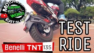 #184 TEST RIDE BENELLI TNT 135 || MOTOVLOGMALAYSIA