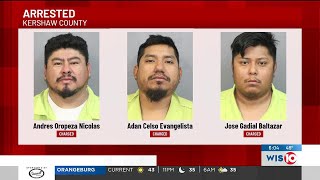 3 arrested in Kershaw County after criminal sexual misconduct case leads to drug, gun bust