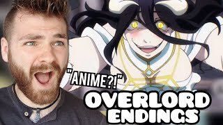 First Time Reacting to "OVERLORD Endings (1-4)" | Non Anime Fan!