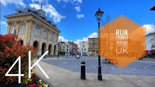 🏃🏽Thames riverside@Abingdon, Oxford virtual run with chill music: England, UK. City \u0026 scenery tour