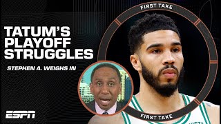 Stephen A. explains why Jayson Tatum’s shooting struggles are a concern 👀 | Firs