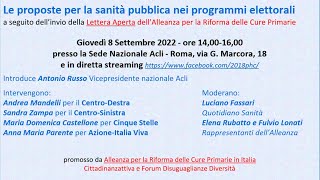 Le proposte per la sanità pubblica nei programmi elettrorali