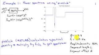 Power Spectrum Estimation Examples: Welch's Method