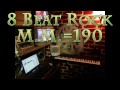 drumbeat electronic 8 beat rock m.m.=190