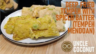 Tempeh Mendoan - Fried tempeh with spiced batter - no talk cooking