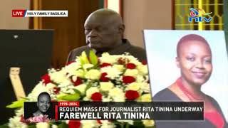 'I shall miss you,' Rita Tinina's partner, Robert Nagila, eulogises late journal