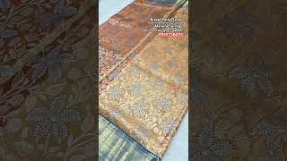 14500.  Handloom Kanchipattu Bridal Saree 1 Gram Gold Jari        International Delivery Available🚛