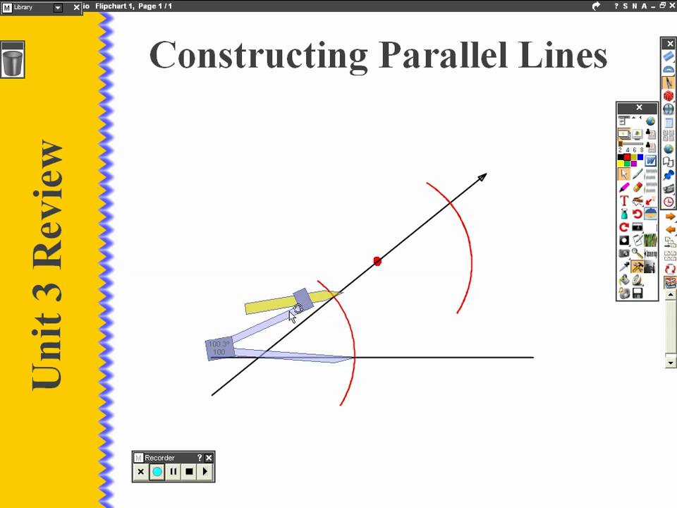 Construct Parallel Lines.avi - YouTube