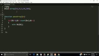 how to pass an array in function php | Learn php