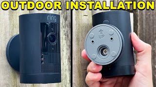 How To Mount Ring Stick Up Cam - Outdoor Installation