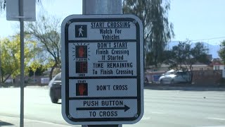 New crosswalks going up across Las Vegas to help with reducing crashes