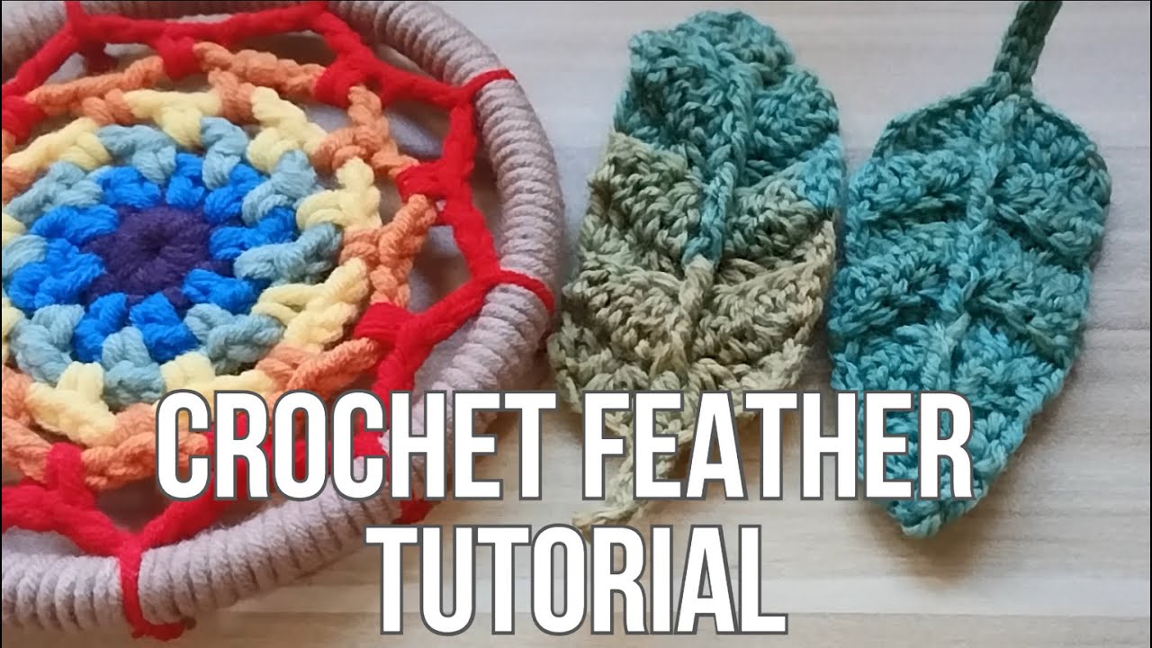 Tiny Feather Crochet Tutorial Youtube