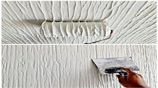 Try this wall painting putty texture design rope roller