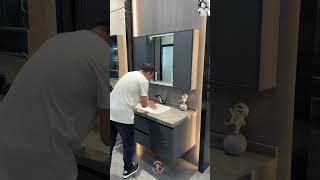 Luxury bathroom washing cabinet#smart sink#viral#youtube