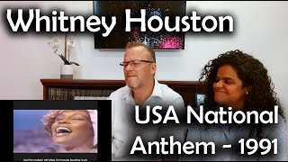 Whitney Houston's 1991 National Anthem Performance - REACTION and COMMENTARY!!!