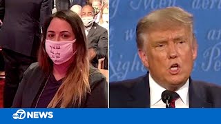 Woman sitting near President Trump at debate shares COVID-19 exposure concern