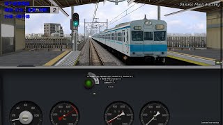 【BVE5】東京メトロ東西線　5000系　各停　西船橋⇒中野　B1247S 2004年版　ブレーキトラブル発生！！回復運転中に痛恨の特大オーバーラン！！