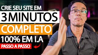 COMO CRIAR UM SITE COMPLETO EM 3 MINUTOS, 100% COM I.A, JÁ GANHANDO DINHEIRO [PASSO A PASSO]