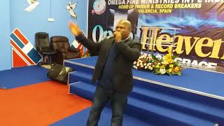 Bright Chizuruoke in Omega Fire Valencia In deep worship to our God