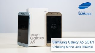 Samsung Galaxy A5 2017 unboxing english 4k