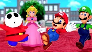 Super Mario Party - Minigames - Shy Guy Vs Mario Vs Luigi Vs Peach