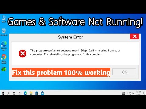 msv1160cp10 dll How to Fix msv1160cp10 dll Files Missing Error in Windows 10/8/7 (100% Working) 2023