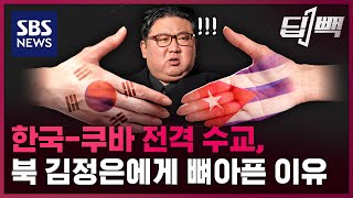 극비리에 쿠바와 전격 수교, 북한 김정은에게 뼈 아픈 이유 / SBS / 딥빽