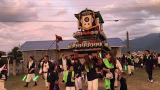 西条祭り 2019 御所祭 砂盛町屋台　入場