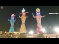 100 feet huge ravan dahan with meghnath and kumbhkaran of ghaziabad ramleela