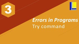 Errors in Programs Part 3 - Try command
