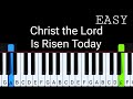 Christ the Lord Is Risen Today | Easy Piano Tutorial