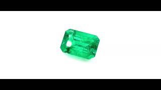 2.14ct Emerald Cut Natural Colombian Emerald.