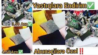 Yastıqlar Gəldi 3.50--4.50 Manata Super Endirimdə!! Manatoliya Abunəçilərinə Özəl Endirim!! Tələsin!