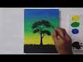 simple beginner canvas painting