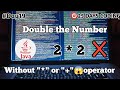 Unlock Java Secrets🔥: Double Numbers with ZERO Arithmetic Operators! 🤯 | Day 19