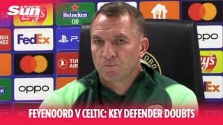 FEYENOORD v CELTIC: Hoops with just 2 recognised central defenders as key player is doubt
