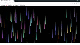 Rain Effect By html, CSS and JavaScript From Scratch.web application tutorial example. coding eg.