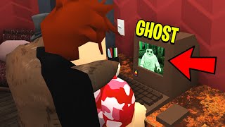 Creepy Haunted House Tour Welcome To Roblox Bloxburg - the nerd visits a haunted house roblox roleplay vlog