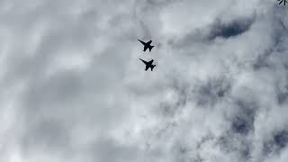 Pair of USMC McDonnell Douglas F/A-18A/C Hornets Low Approach at CHS-5/6/23