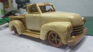 Making Chevy 1951 out of wood - Wooden toy