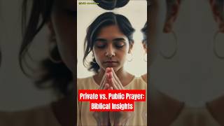 Private vs. Public Prayer: Biblical Insights