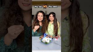 ₹60 vs. ₹600 Idli Comparison Challenge! Cheap vs. Expensive Food Challenge #thak