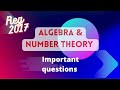 How to pass in Algebra & Number Theory