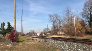 G94406 eastbound loaded grain train with CSX #4553