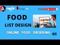 Angular 15 Food Order Project from scratch, Food list design in Angular food ordering Application