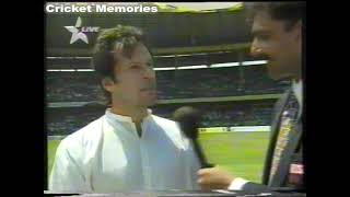 Imran Khan Pitch Report | 1996 World Cup Quarter Final | India vs Pakistan | Bangalore