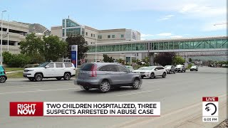 2 children hospitalized with serious injuries; 3 arrested for aggravated child abuse